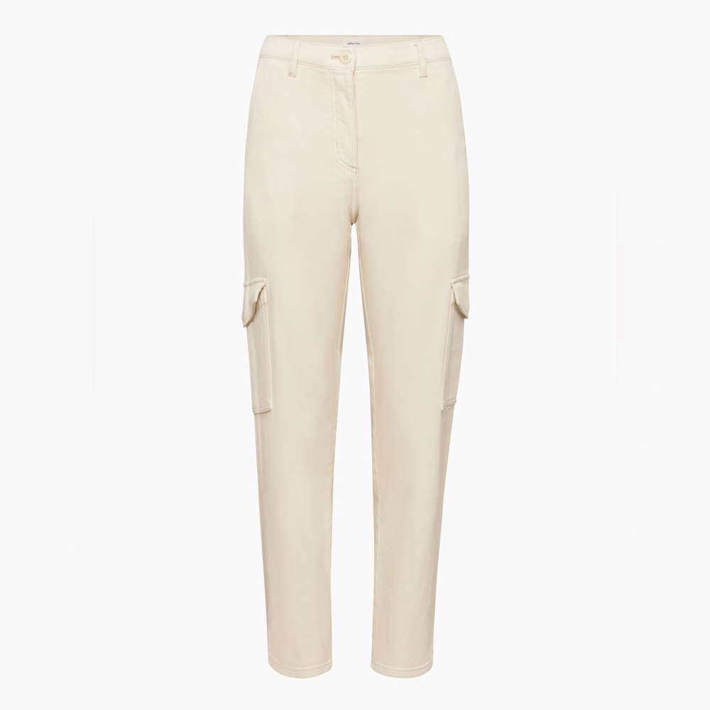 Aritzia Wilfred Free Modern Cargo Pant - Birch White/ Cream
